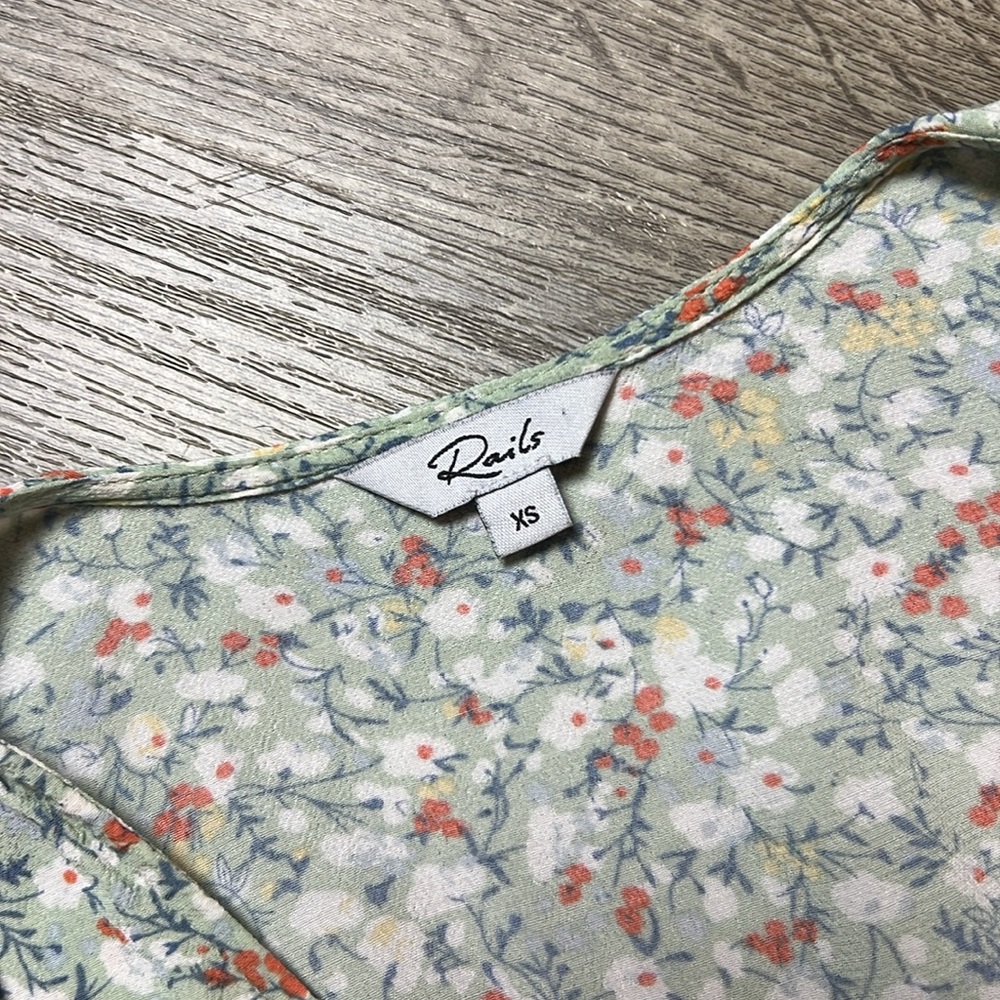 Rails Kiki Floral Print Ruffle Mini Dress‎ - Picture 6 of 11